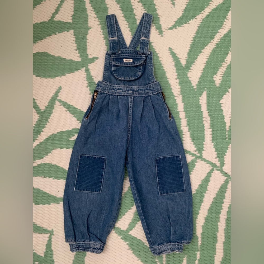Vintage Guess Denim Overalls Kids sz 4